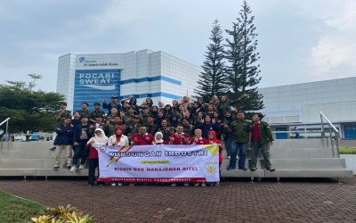 Kunjungan Industri Program Studi Bisnis dan Manajemen Ritel ke PT Amerta Indah Otsuka